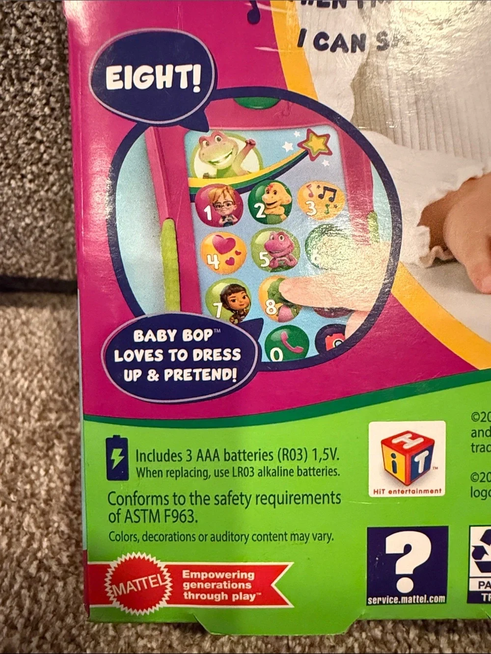 NWT Barney’s World interactive phone, songs, sounds & phrases ages 2+